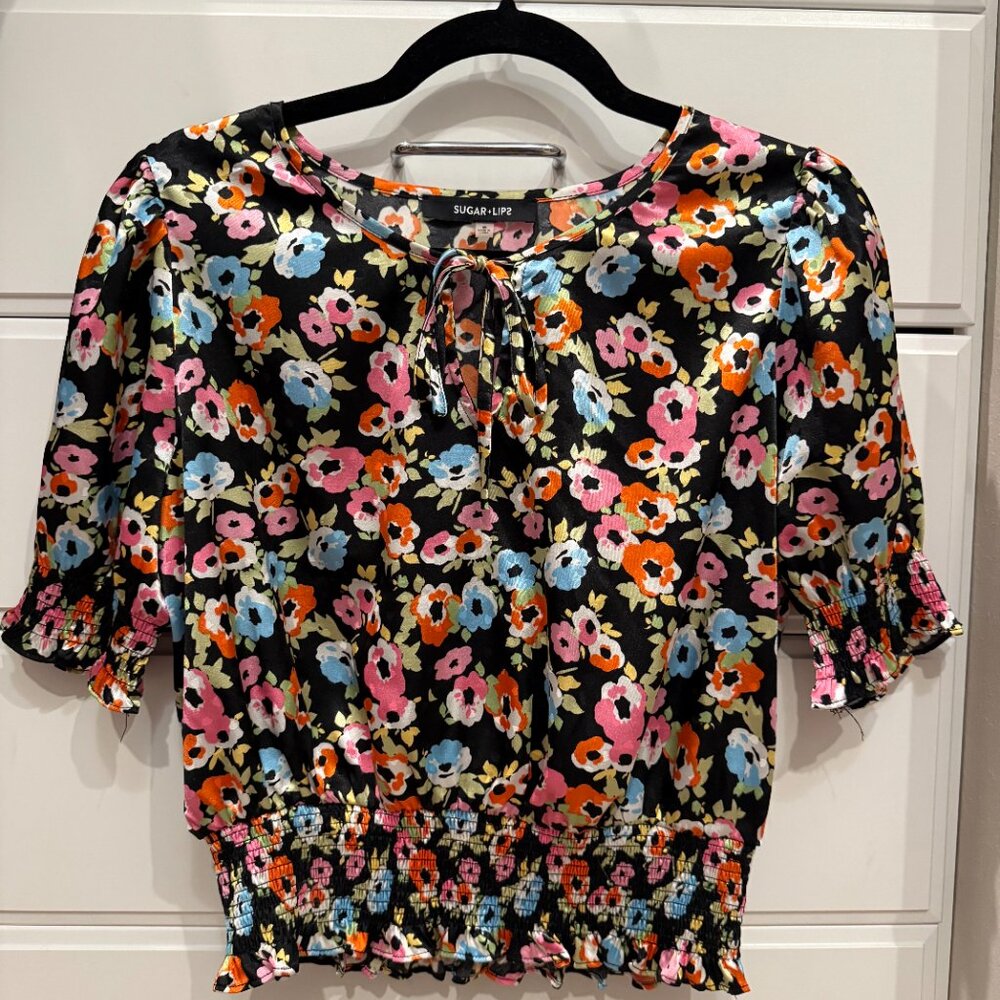 Sugar + Lips floral shirt and skirt set - Picture 2 of 2